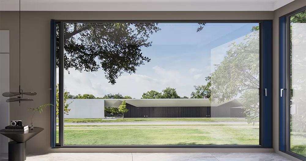 Innovative Finestre in Alluminio a Micro Ventilazione per Moderni Edifici Residenziali e Commerciali