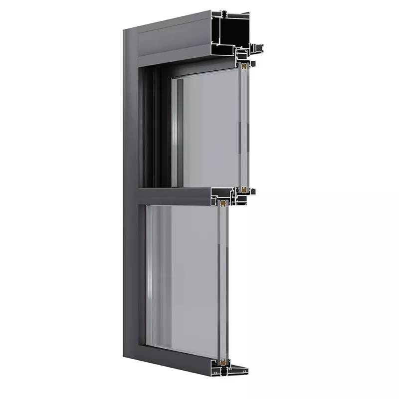 Finestra di tenda elettrica a doppio alluminio