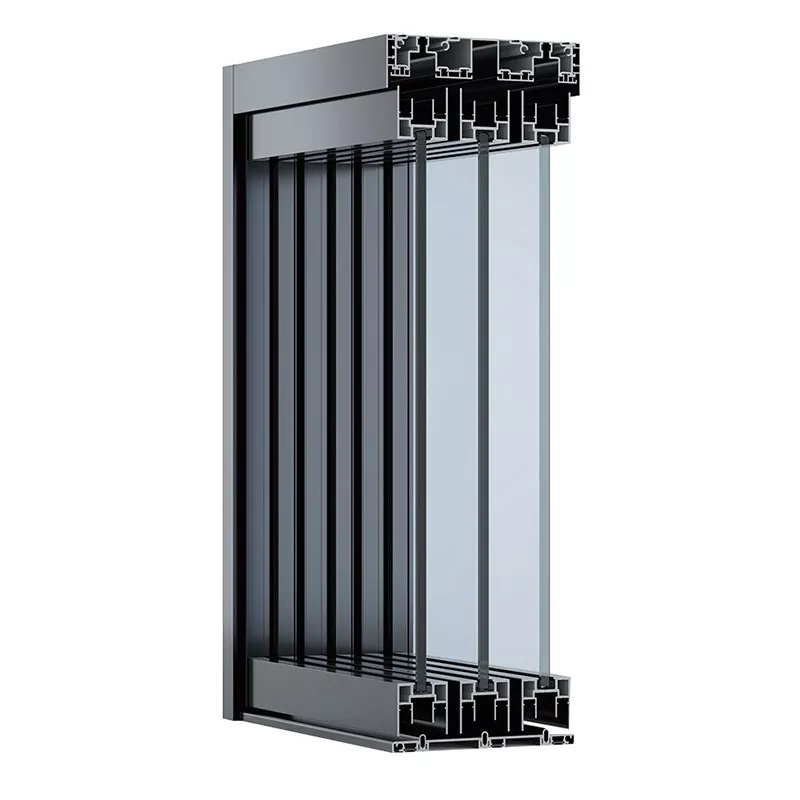 Porta scorrevole in vetro estremamente semplice