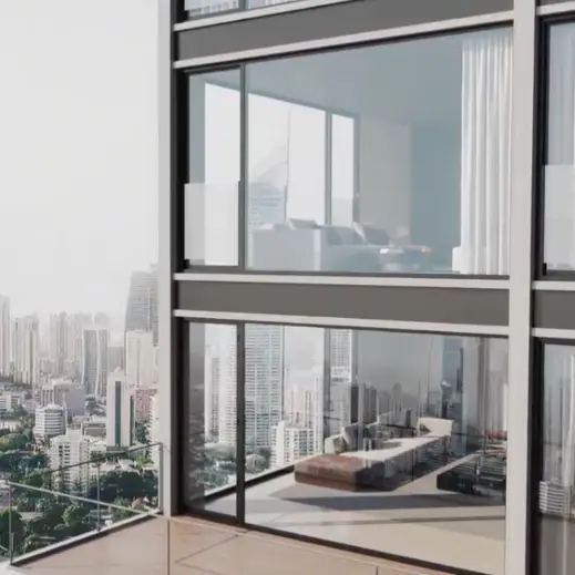 Finestra scorrevole a pressione laterale